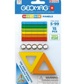 Geomag Magnetsæt - Supercolor Panels Recycled - 15 Dele