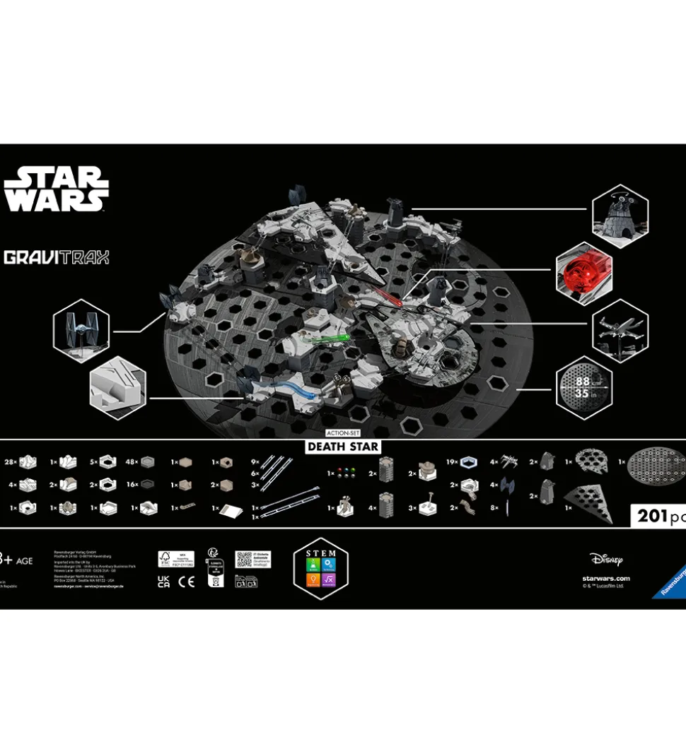GraviTrax Kuglebane - Star Wars - Action Set - Death Star