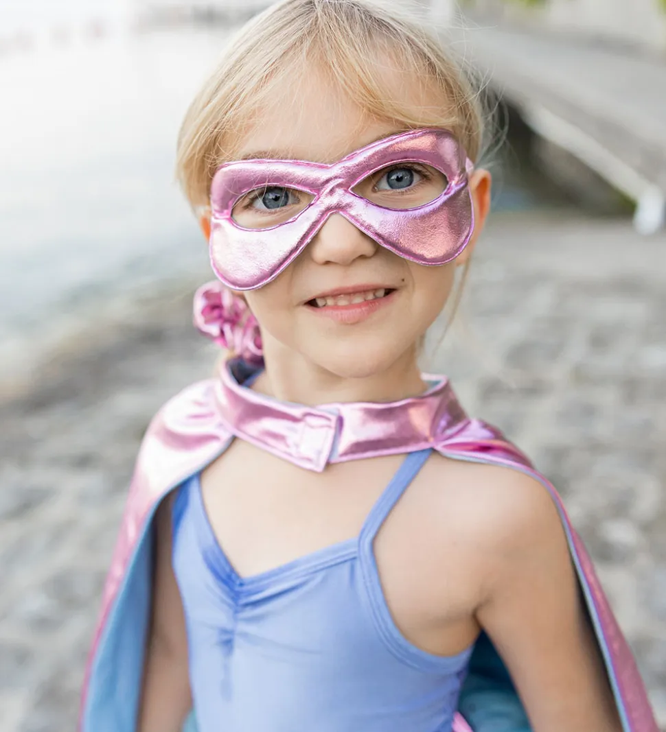 Great Pretenders Udklædning - Super-Duper - Metallic Pink/Light