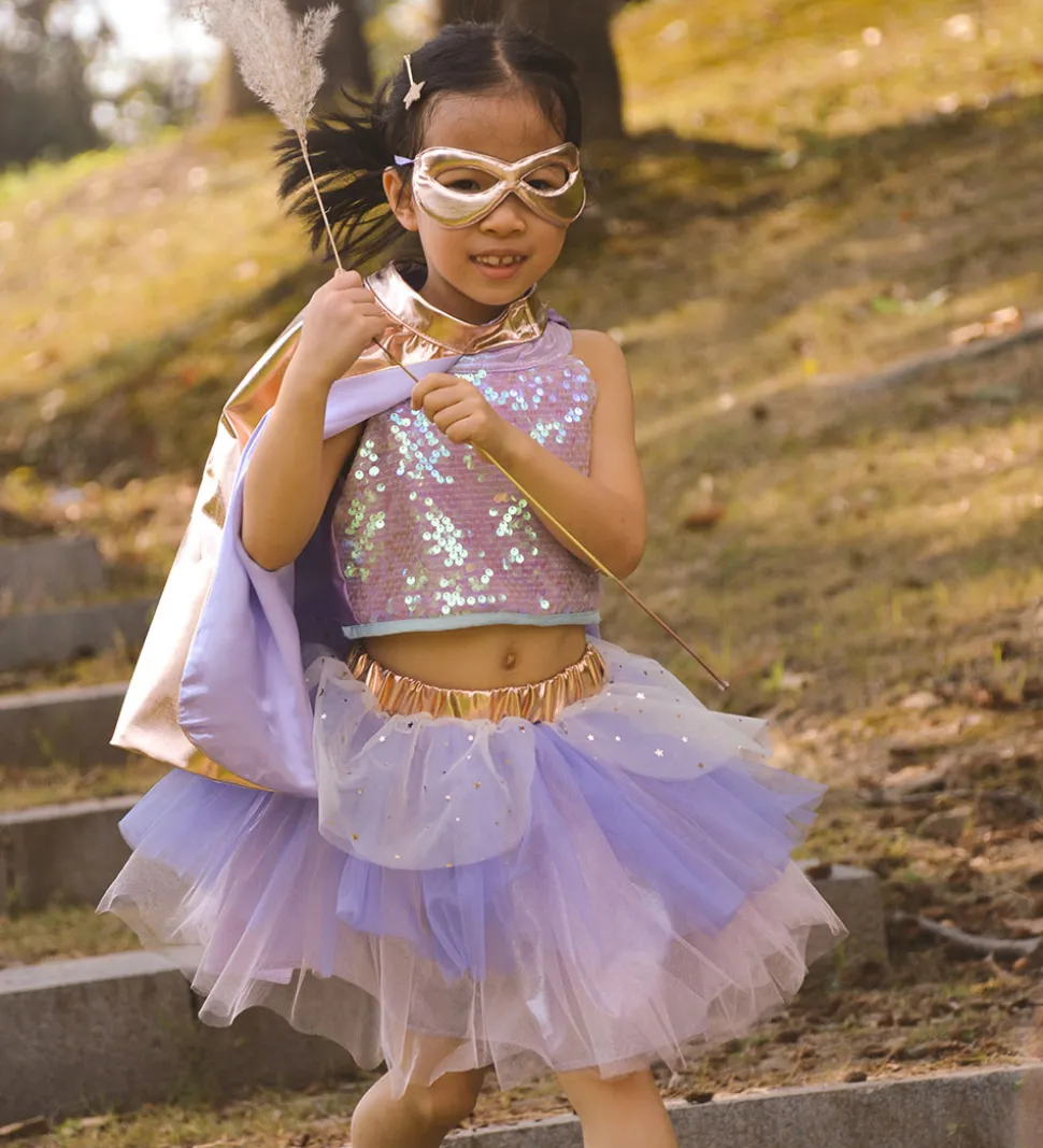 Great Pretenders Udklædning - Super-Duper - Metallic Rose Gold/L