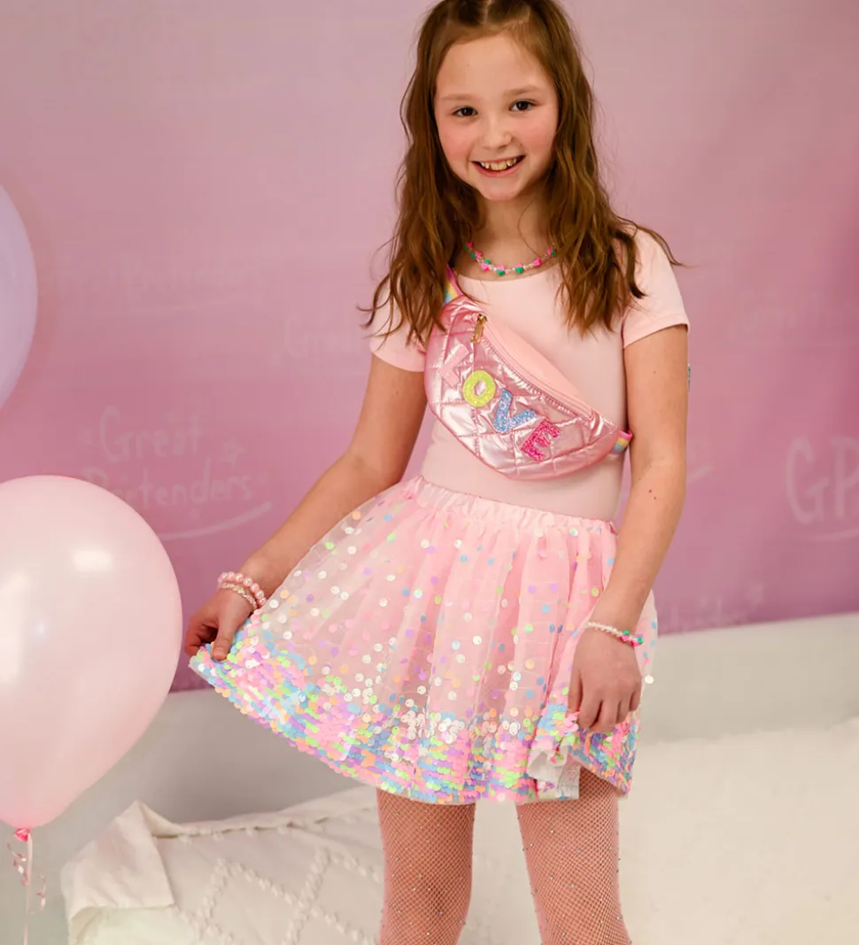 Great Pretenders Udklædning - Tylnederdel - Pink/Neon/Palietter