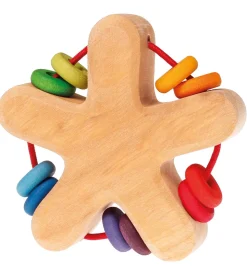 Grimms Trælegetøj - Rangle - Stjerne - Multifarvet