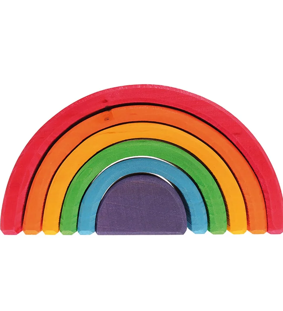 Grimms Trælegetøj - Regnbue - 6 Dele - Multifarvet
