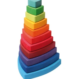 Grimms Trælegetøj - Stabletårn - 11 Dele - Multifarvet
