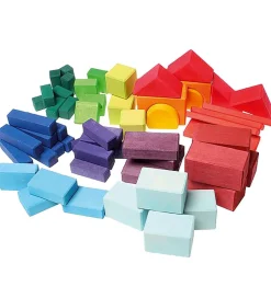 Grimms Trælegetøj - Træklodser - 60 Dele - Multifarvet