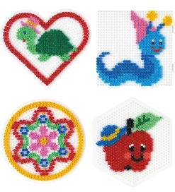 Hama Midi Perleplader - 4 stk. - Cirkel/Hjerte/Kvadrat/Sekskant