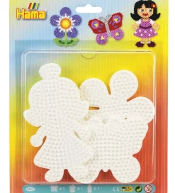 Hama Midi Perleplader - 3 stk - Blomst/Sommerfugl/Pige