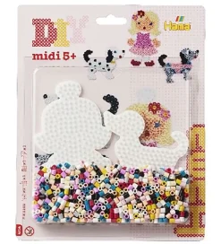 Hama Midi Perlesæt - 1100 stk. - Dukke & Hund