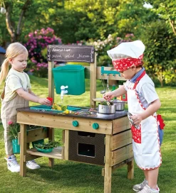 Hape Udekøkken m. Tilbehør - Nature Fun