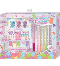 Hot Focus Spiralbog m. Gelépenne/Post-Its/Klistermærker - Doodle