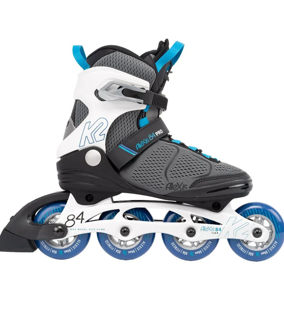 K2 Rulleskøjter - Alexis 84 Pro - Grå/Blå - Inliner