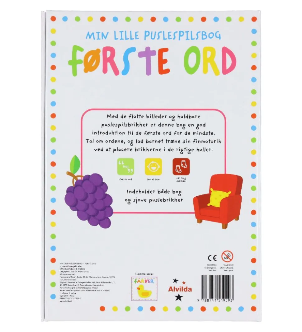 Karrusel Forlag Aktivitetsbog - Min Lille Puslespilsbog - Første