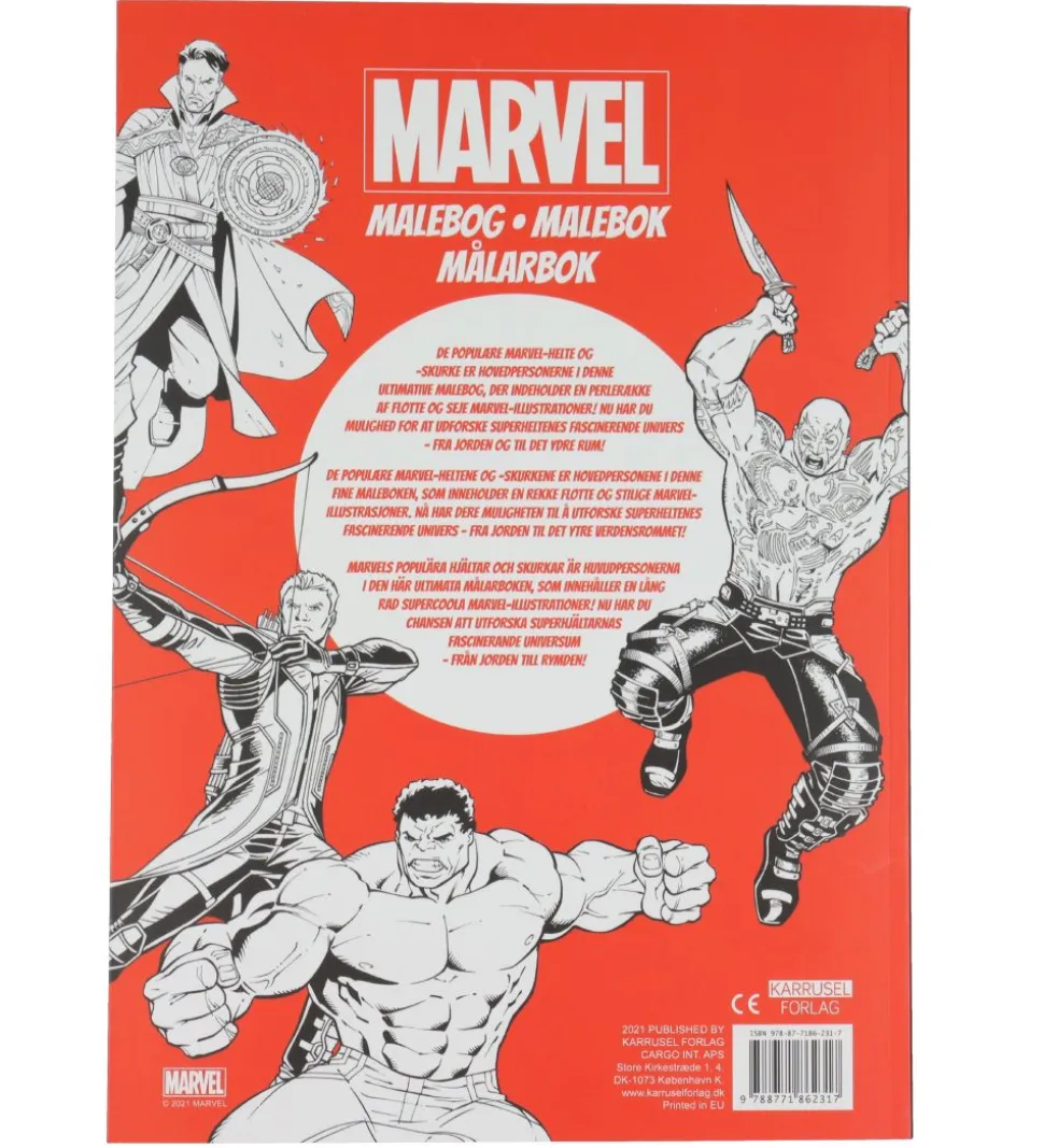 Karrusel Forlag Malebog - Marvel