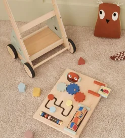 Kids Concept Gåvogn - Edvin - Træ/Blå