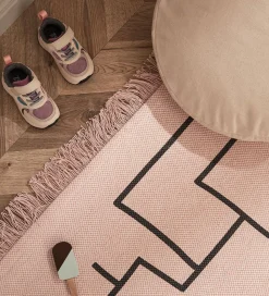 Kids Concept Tæppe - Geometrisk - Rosa