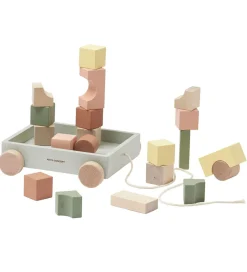 Kids Concept Trækvogn m. Stableklodser - Edvin - Multi