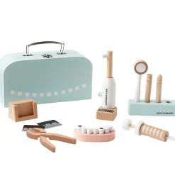 Kids Concept Trælegetøj - Tandlægesæt m. Kuffert - Træ