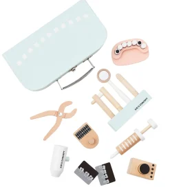 Kids Concept Trælegetøj - Tandlægesæt m. Kuffert - Træ