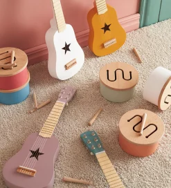 Kids Concept Trælegetøj - Tromme Mini - 16,5 x 9 cm - Blå