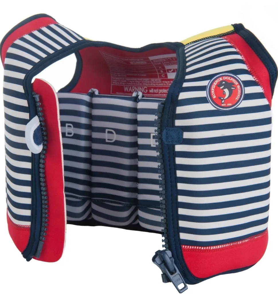 Konfidence Svømmevest - Original - Hamptons Navy Stripe