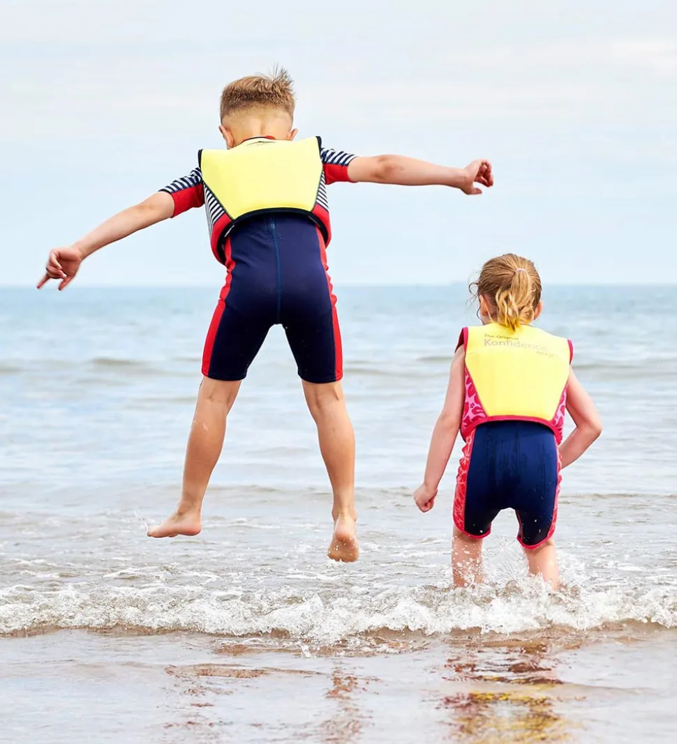Konfidence Svømmevest - Original - Hamptons Navy Stripe