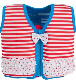 Konfidence Svømmevest - Original - Marthas Red Stripe Frills