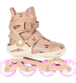 Konges Sløjd Rulleskøjter m. Lys - Cherry Blush