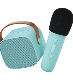 Lalarma Højtaler m. Mikrofon - Trådløs - Karaoke - Blå