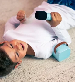 Lalarma Højtaler m. Mikrofon - Trådløs - Karaoke - Rosa