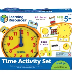 Learning Resources Aktivitetslegetøj - Lær Klokken - 41 Dele