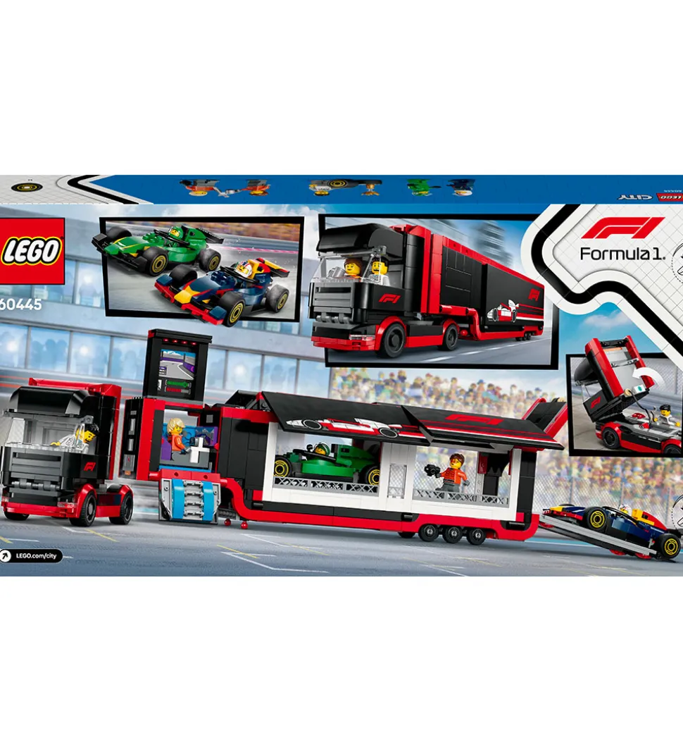 LEGO® City - F1®-lastbil m. F1®-biler 60445 - 1086 Dele