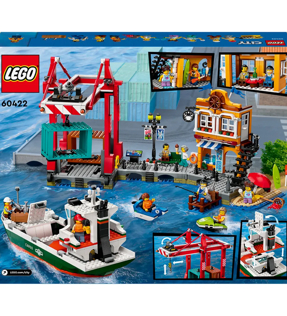 LEGO® City - Havnefront med Fragtskib 60422 - 1226 Dele