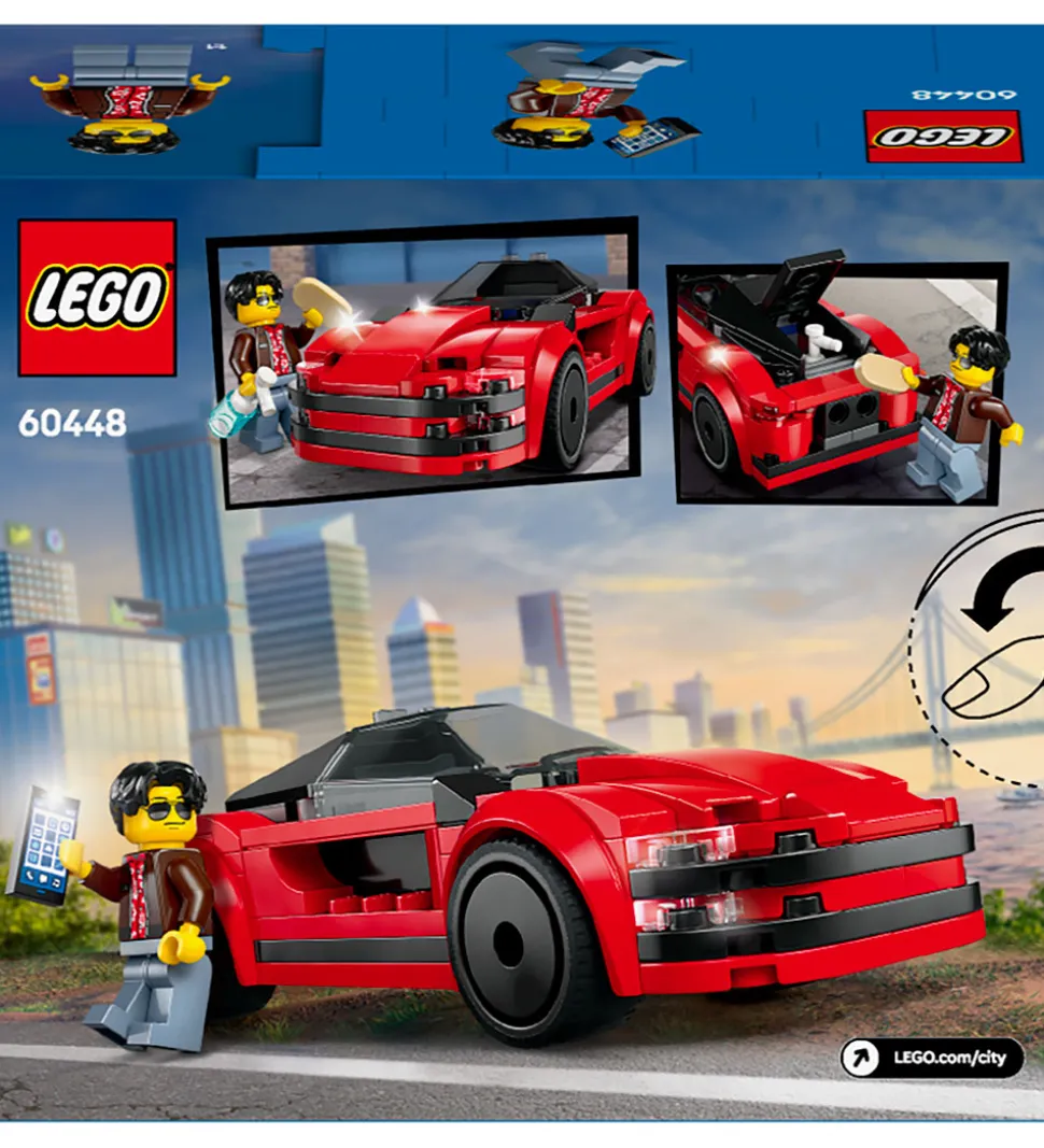 LEGO® City - Rød Sportsvogn 60448 - 109 Dele