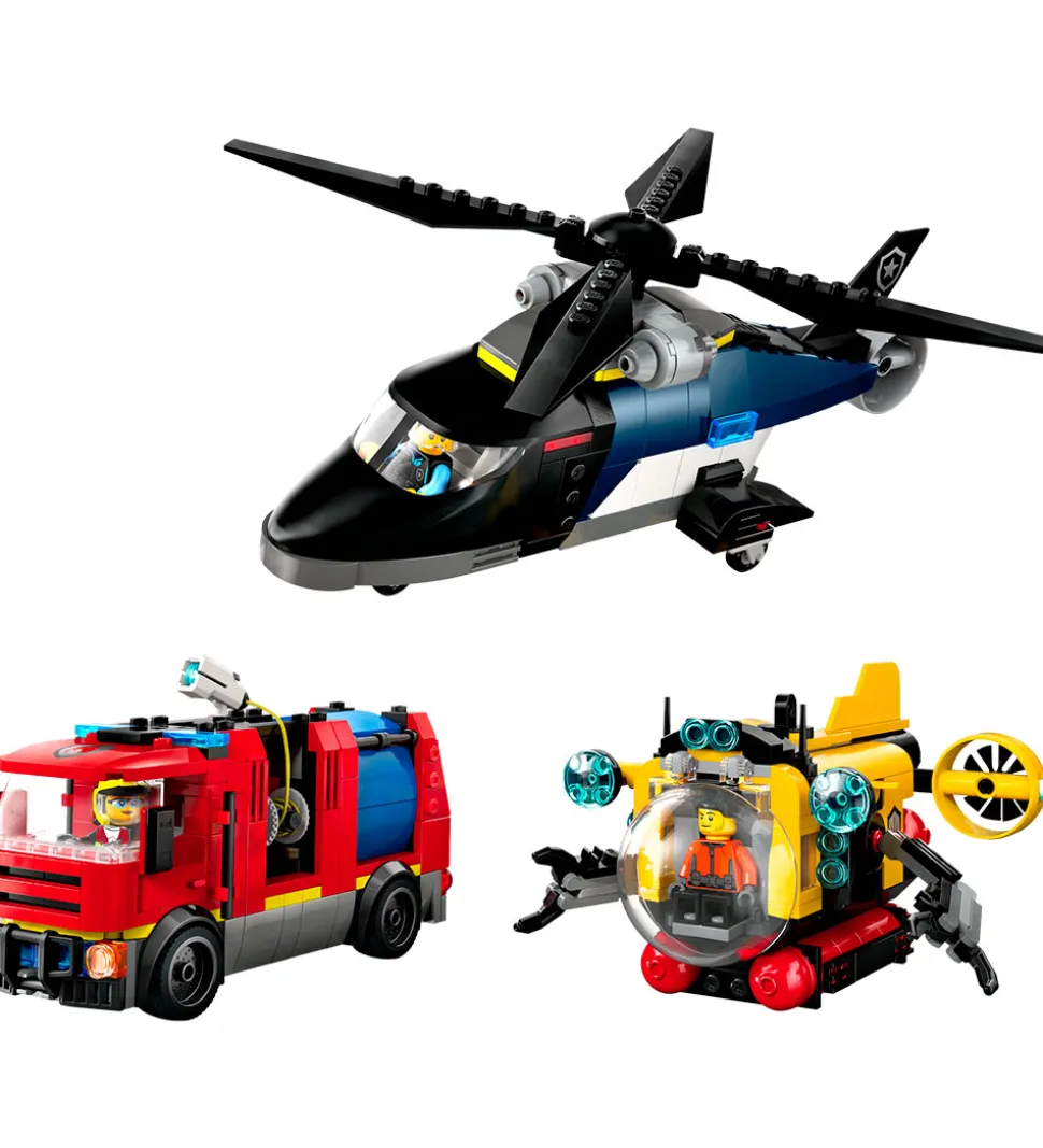 LEGO® City - Remix - Helikopter, Brandbil Og... 60462 - 874 Dele