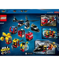 LEGO® City - Remix - Helikopter, Brandbil Og... 60462 - 874 Dele
