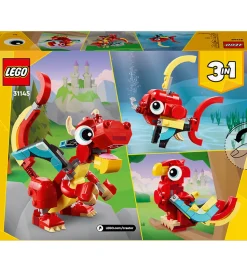 LEGO® Creator - Rød Drage 31145 - 3-i-1 - 149 Dele