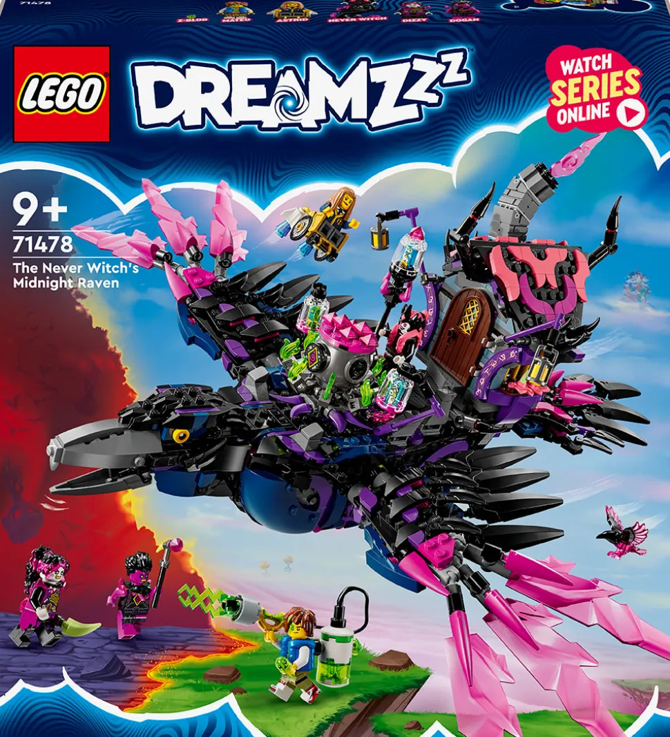 LEGO® DREAMZzz - Aldrig-heksens Midnatsravn 71478 - 1203 Dele