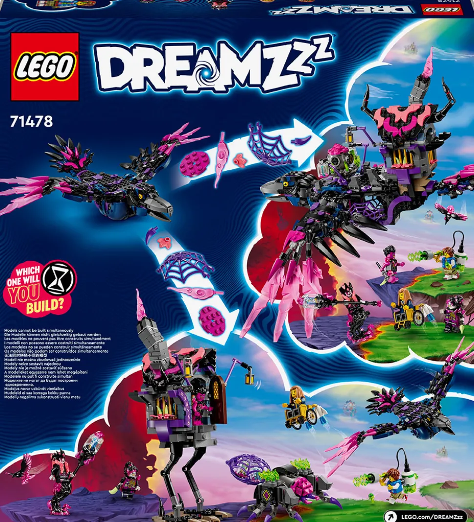 LEGO® DREAMZzz - Aldrig-heksens Midnatsravn 71478 - 1203 Dele