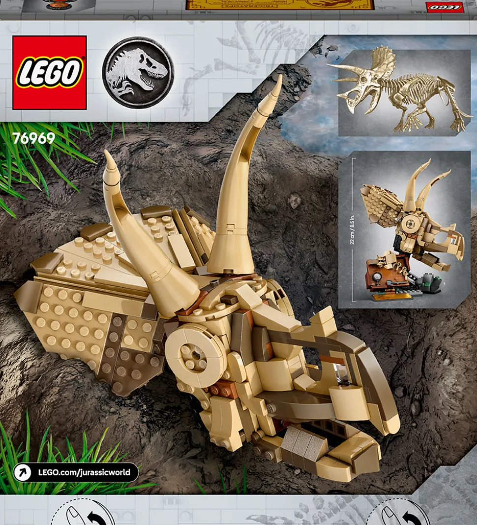 LEGO® Jurassic World - Dinosaurfossiler: Tri... 76969 - 468 Dele