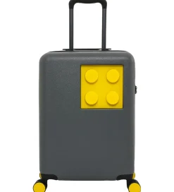 LEGO® Kuffert - Brick 2x2 - 20" - Stone Grey/Bright Yellow