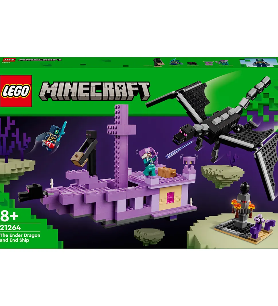 LEGO® Minecraft - Ender-dragen Og End-skibet 21264 - 657 Dele