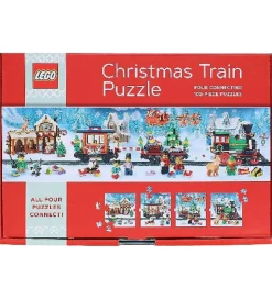 LEGO® Puslespil - 4x100 Brikker - Juletog