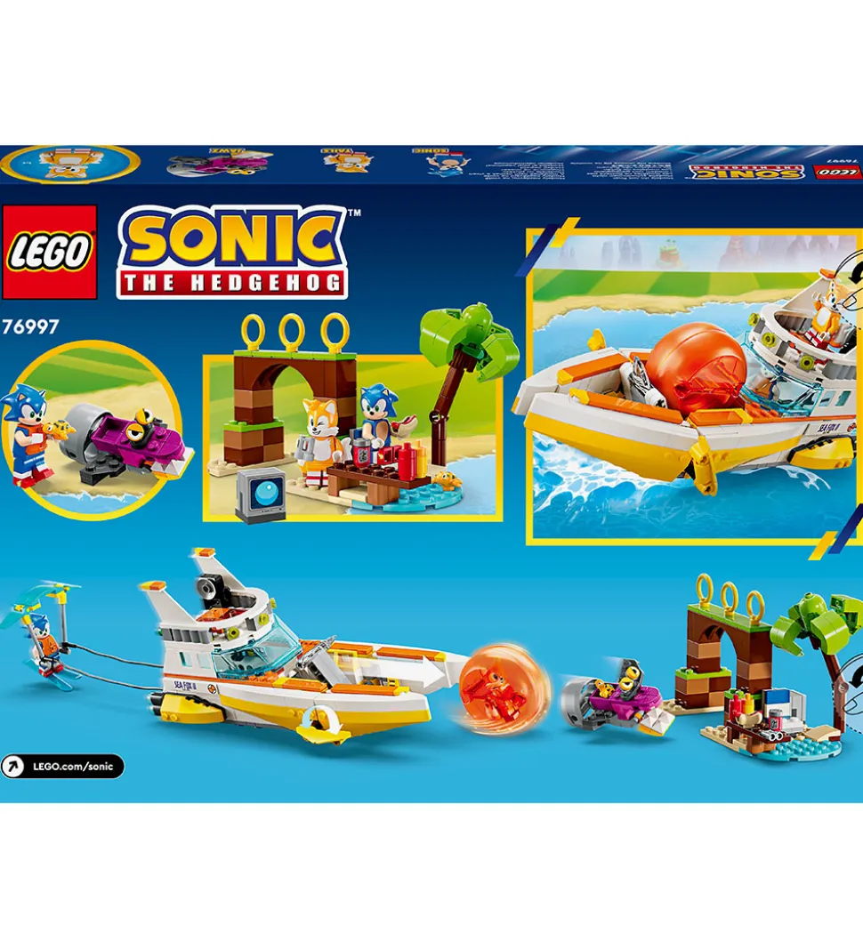 LEGO® Sonic The Hedgehog - Tails' Actionbåd 76997 - 393 Dele