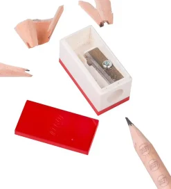 LEGO® Stationery Blyantsæt - 8 Dele - Rød/Blå m. Minifigur