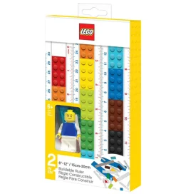LEGO® Stationery Lineal - 30 cm - Byg Selv m. Figur