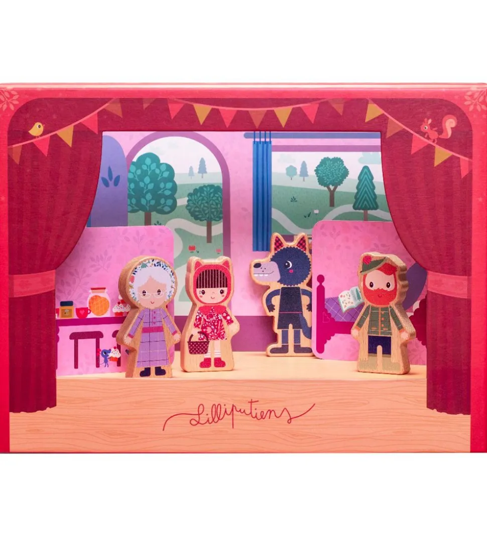 Lilliputiens Aktivitetslegetøj - Magnetisk Teater - Rødhætte