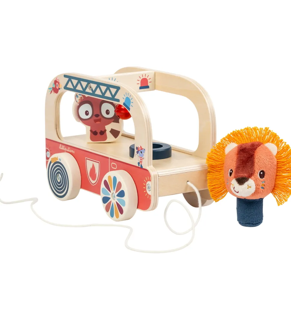 Lilliputiens Træklegetøj - Jack Brandbil