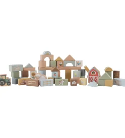 Little Dutch Byggeklodser - Træ - 50 Dele - Little Farm