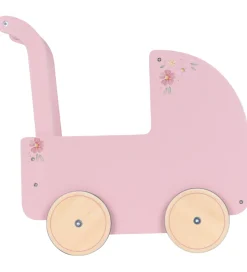 Little Dutch Dukkevogn - Træ - Rosa