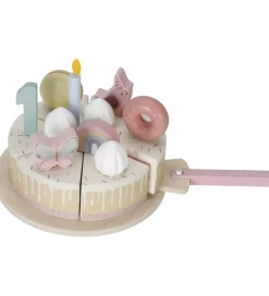 Little Dutch Fødselsdagskage - 26 Dele - Træ - Rosa